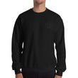 Soulful Silverback Crewneck Sweatshirt with Embroidery, Durable Classic Fit Long Sleeve Pullover, Preshrunk