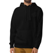 Soulful Silverback Hoodie with Black Embroidered Logo, Pullover Sweatshirt with Adjustable Hood